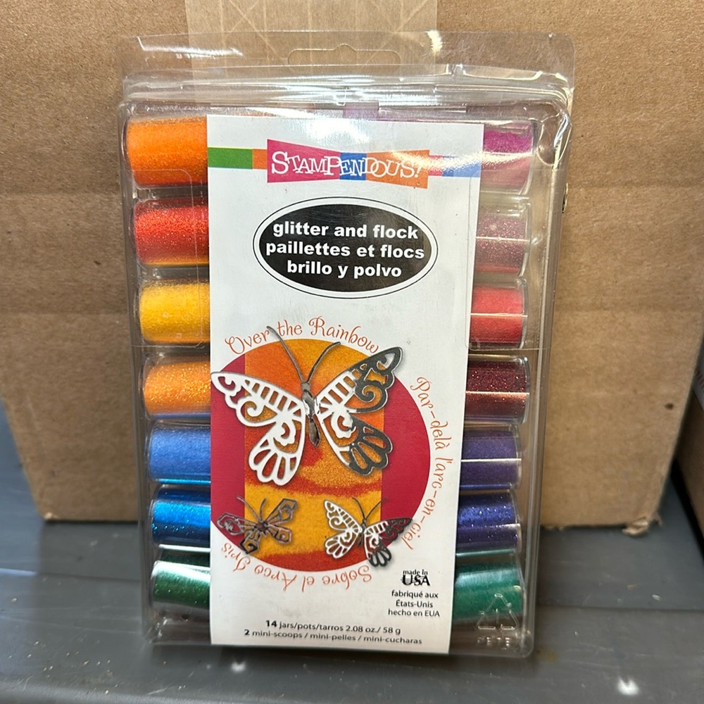 Stampendous! Glitter and flock. New !